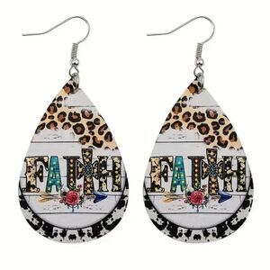 👋 Faith Graphic Earrings | Mix And Match 3/$20